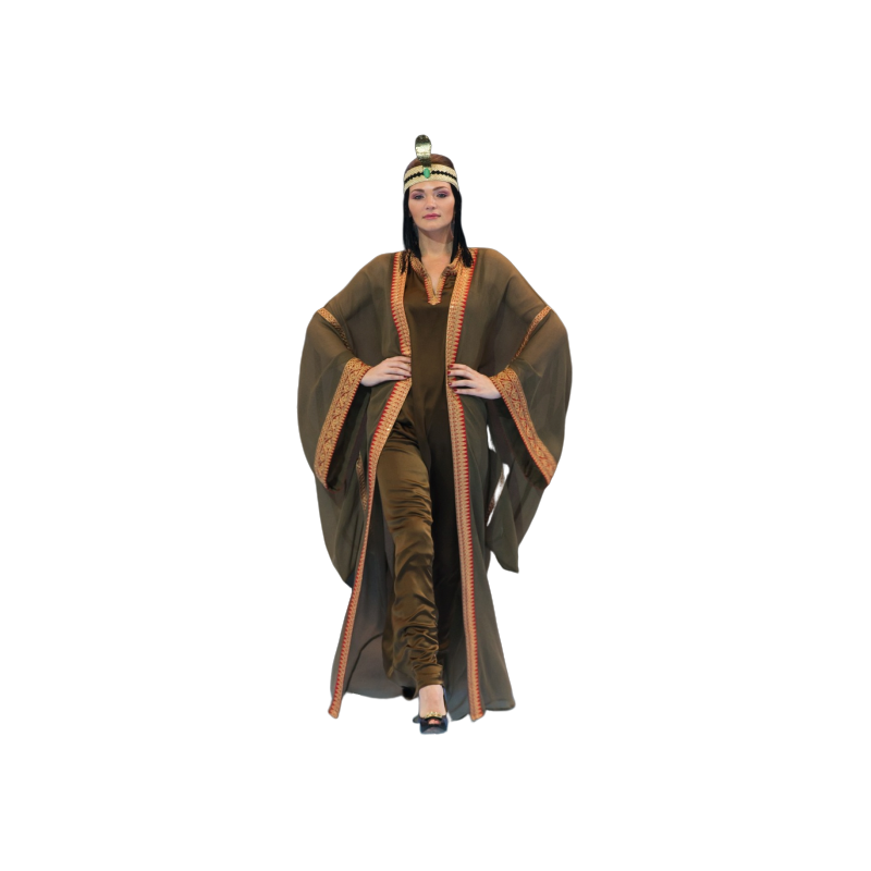 Green Long Women Dress - 图片 2